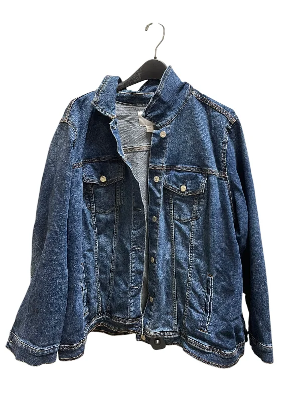 Jacket Denim By Old Navy In Blue Denim, Size: 3x Monochromatic All