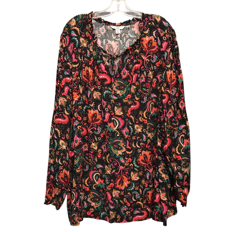 Top Ls By Croft And Barrow In Paisley Print, Size:4X Street