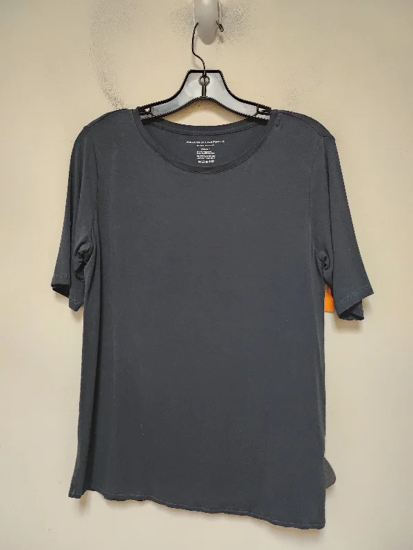 Top Short Sleeve Basic By Majestic Filatures In Grey, Size: Xs Modern Men's Tech