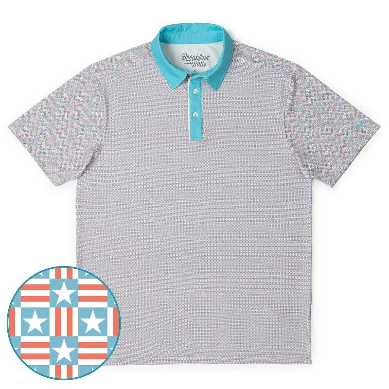 Breakfast Balls® "Pars & Stripes" – All-Day Polo Casual Men's Loose