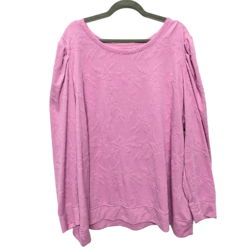 Top Ls By Evri In Pink, Size:3X Sophisticated Men's 