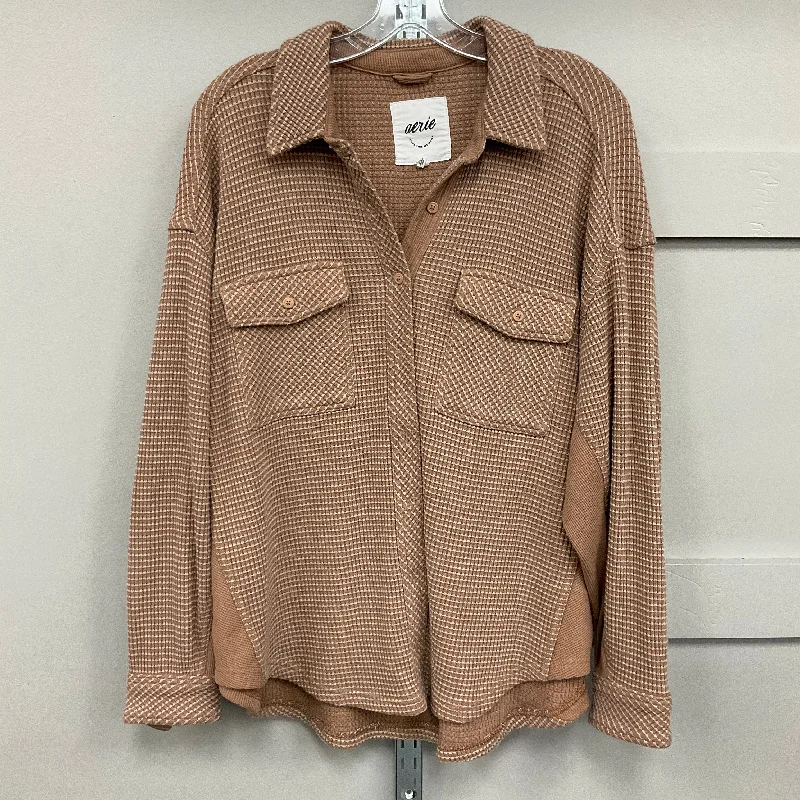 Jacket Shirt By Aerie In Brown, Size: M Cool Men's Skate