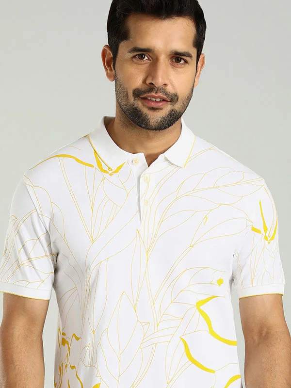 Men Printed Polo T-Shirt Dynamic Men's Moto