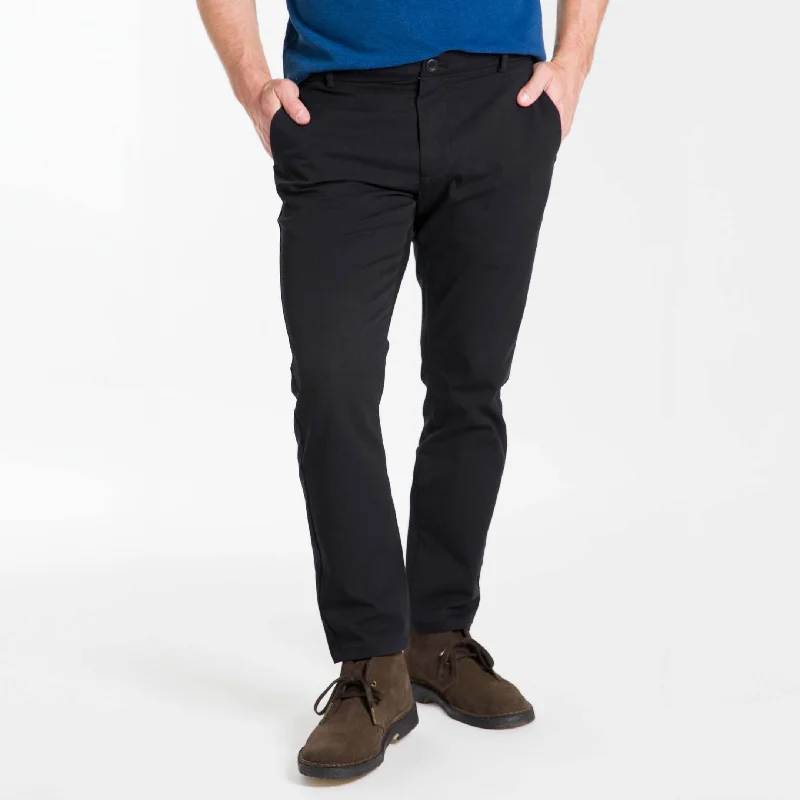 Black Transit Tech Chino Sharp Men's Italian