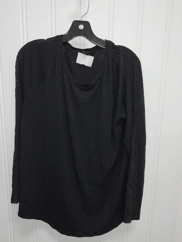 Athletic Top Long Sleeve Crewneck By Athleta In Black, Size: M Refined Men's Hand