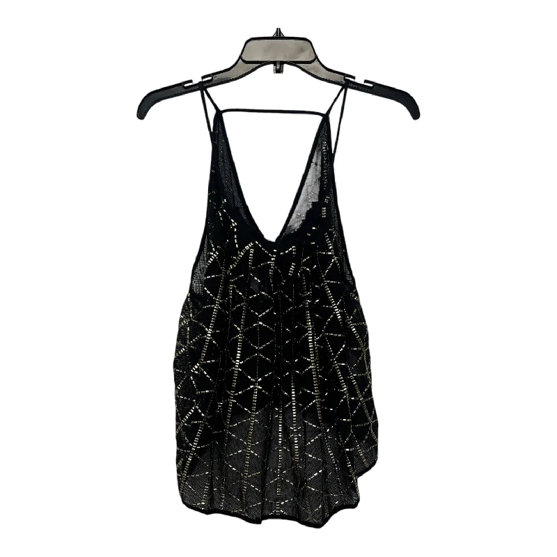 Top Sleeveless By Free People In Black Gold, Size: L Cool Men's Distressed