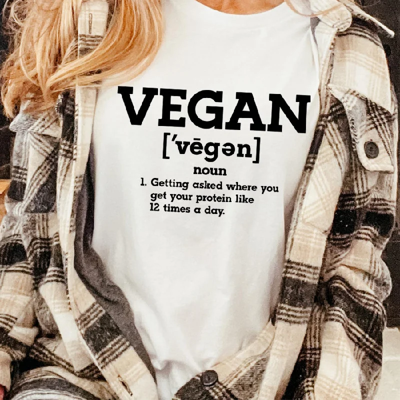 Vegan Definition T-Shirt Sophisticated Men's French