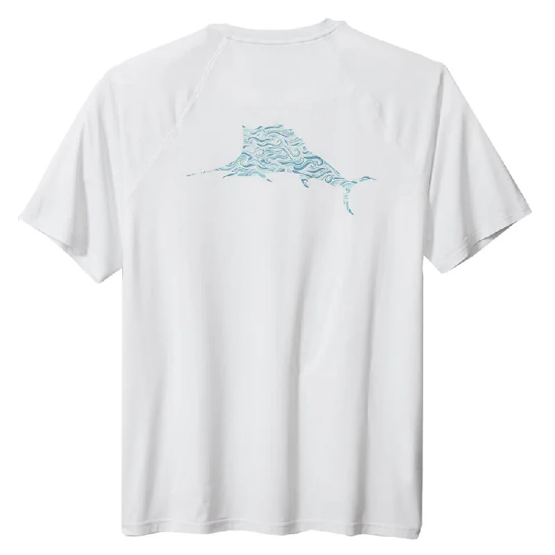 Tommy Bahama Chill Time Surf Crew T-Shirt - White Tough Men's Military