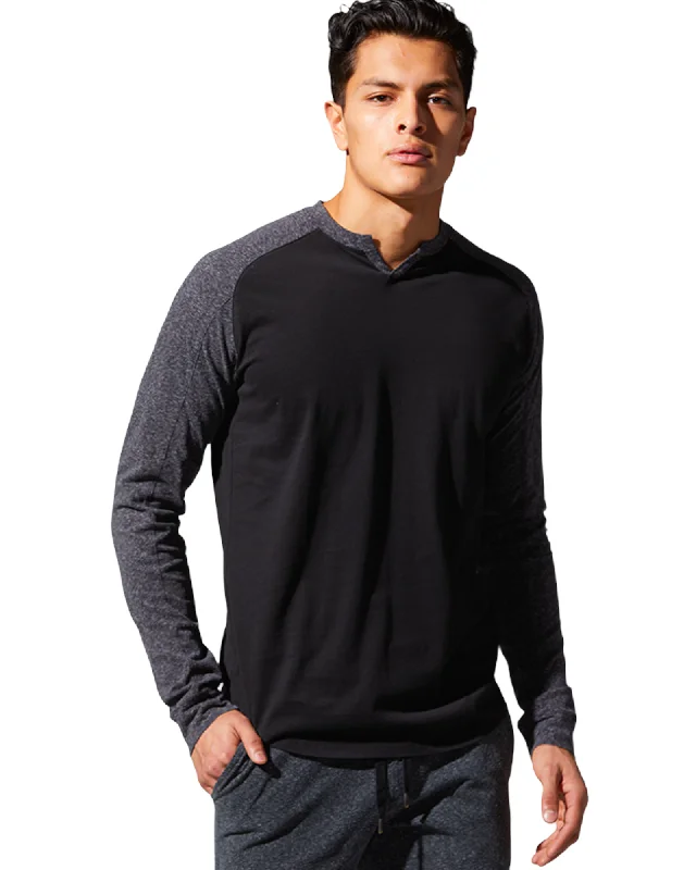 Goodman Brand Premium Cotton Jersey Blocked Baseball Tee Dynamic Men's Glow