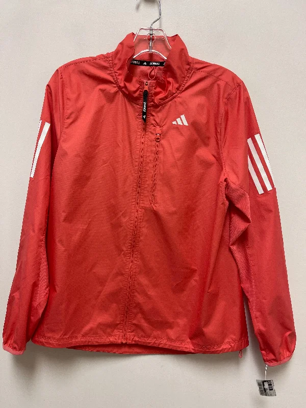 Athletic Jacket By Adidas In Pink, Size: S Minimalist Men's Casual 