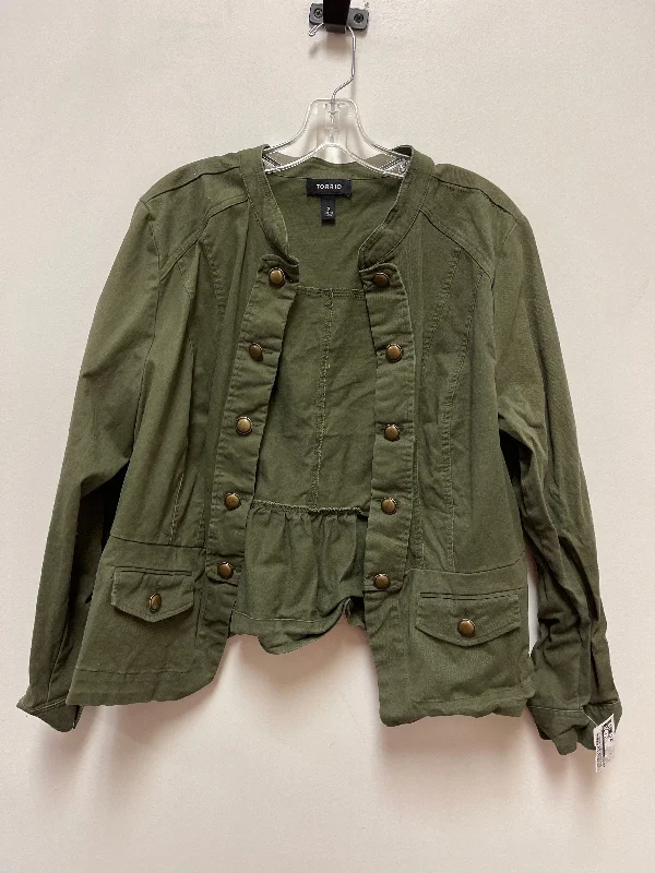 Jacket Other By Torrid In Green, Size: 2x Adventure