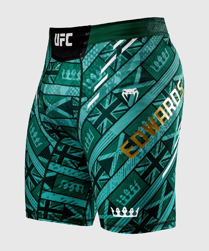 Men's UFC Unrivaled by Venum Green Leon Edwards Vale Tudo Short Refined Men's Velvet