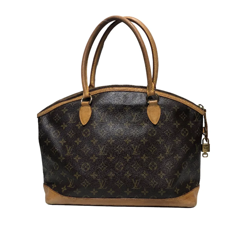 LOUIS VUITTON/Hand Bag/O/S/Monogram/Cotton/BRW/lock and key attached Bohemian Men's Free