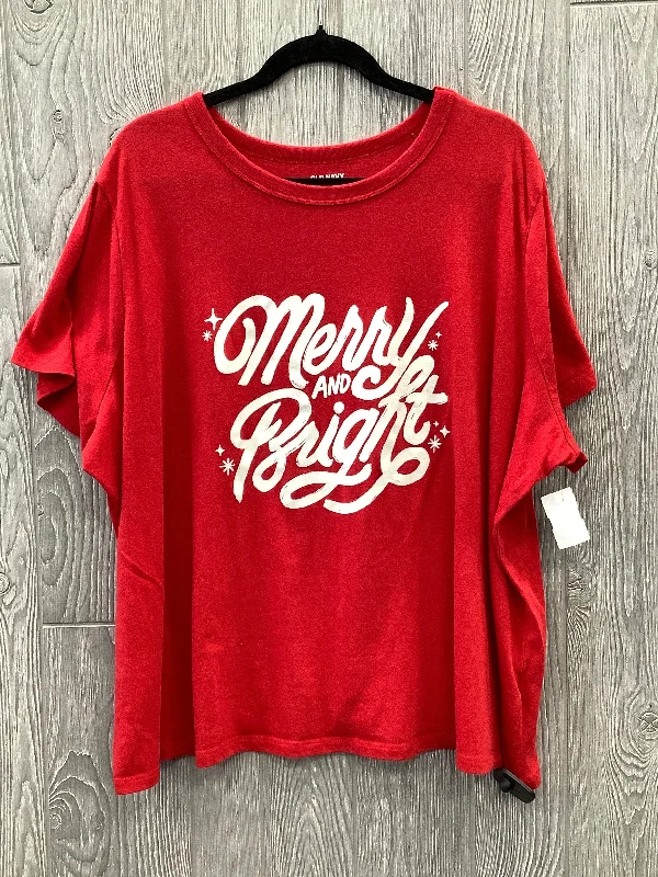 Top Short Sleeve By Old Navy In Red, Size: 3x Earthy Men's Hemp