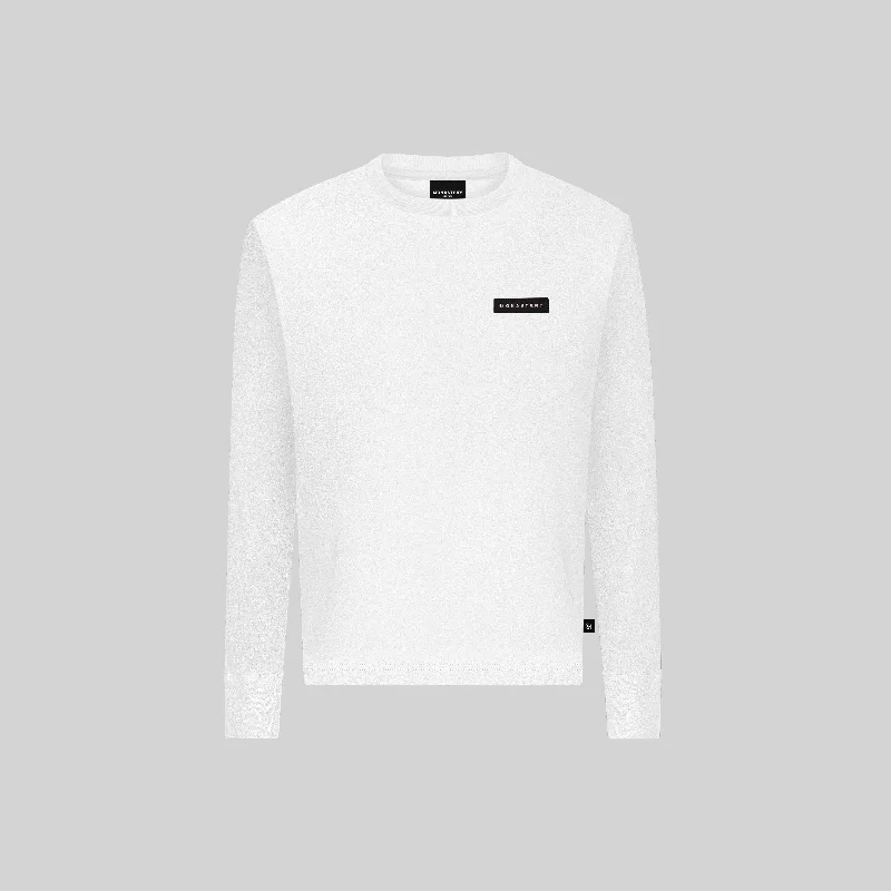 LUXE LONG SLEEVE WHITE Sporty Men's Athleisure 