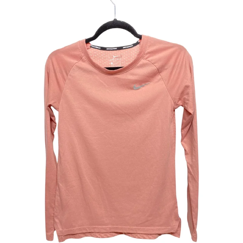 Athletic Top Long Sleeve Crewneck By Nike Apparel In Pink, Size: Xs Monochromatic All