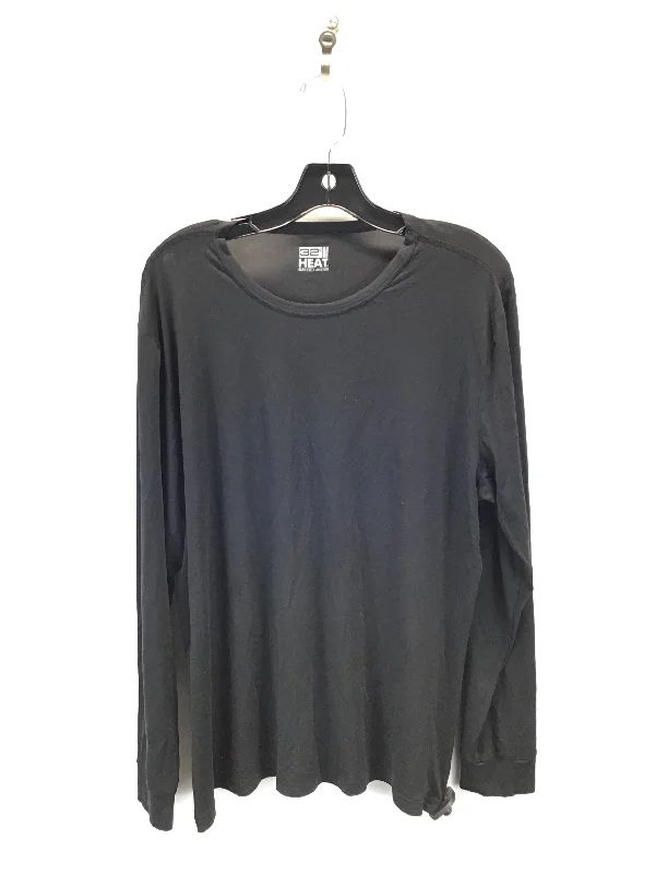 Athletic Top Long Sleeve Crewneck By 32 Degrees In Black, Size: Xl Elegant Men's Cashmere