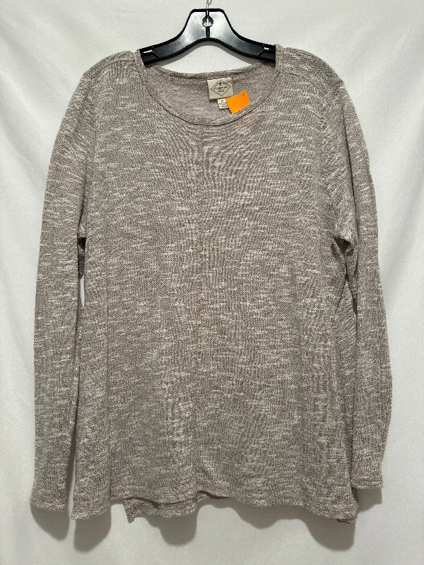 Top Long Sleeve By St Johns Bay In Taupe, Size: Xl Bold Men's Animal