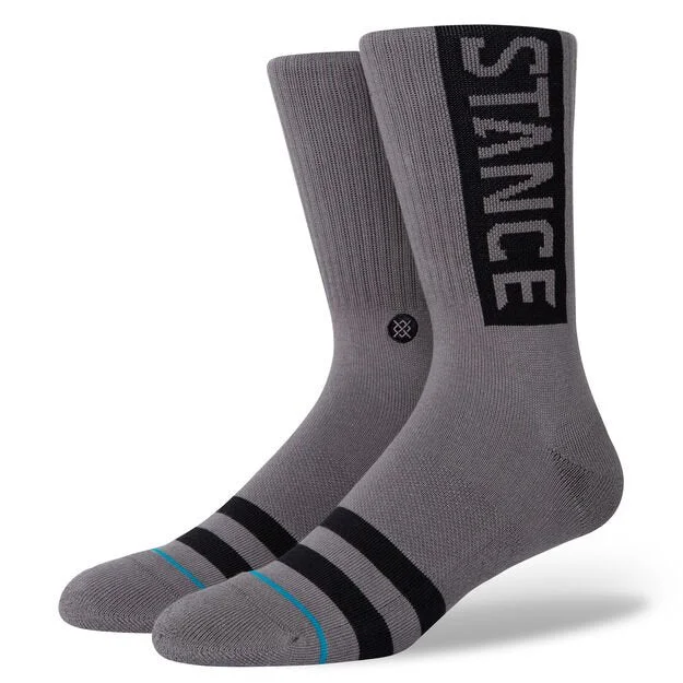 Stance OG Crew Socks - Graphite Relaxed Men's Australian 