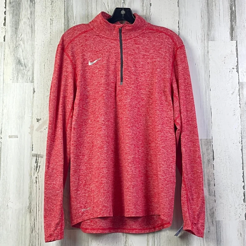 Athletic Top Long Sleeve Collar By Nike In Red, Size: M Dapper Men's Bow