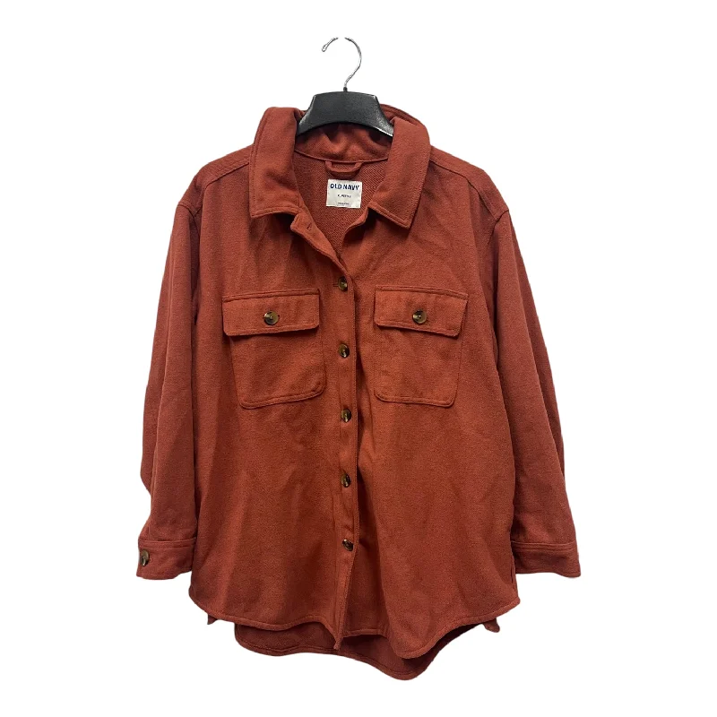 Jacket Shirt By Old Navy In Orange, Size:Xl Beach