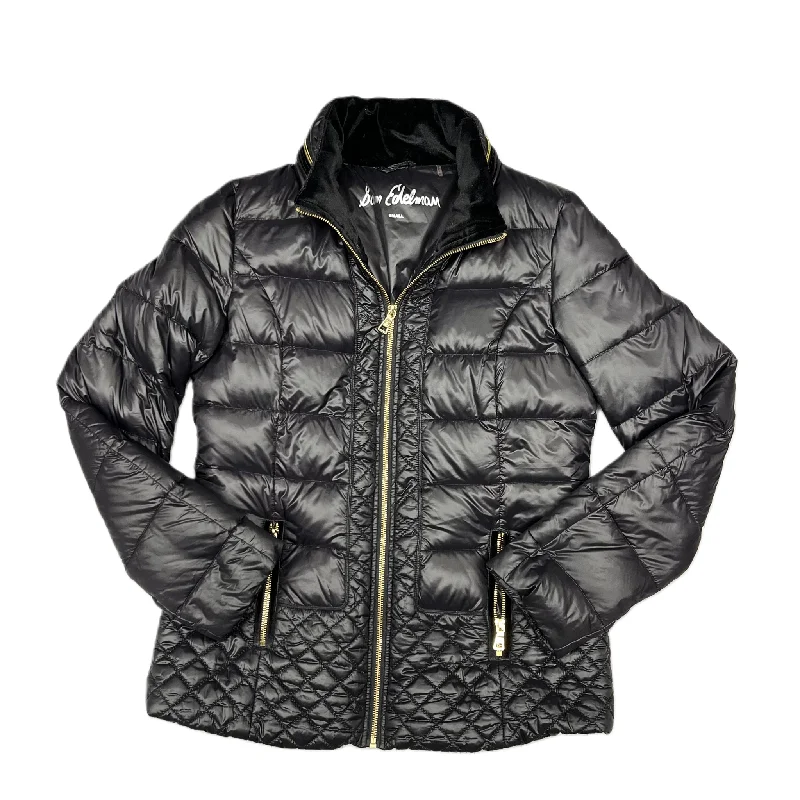 Coat Puffer & Quilted By Sam Edelman In Black Gold, Size: S Rugged Men's Outdoor 