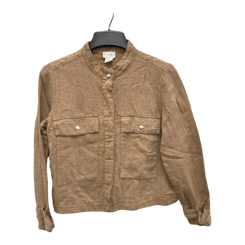 Jacket Other By Nicole Miller In Brown, Size:S Artistic Men's Hand