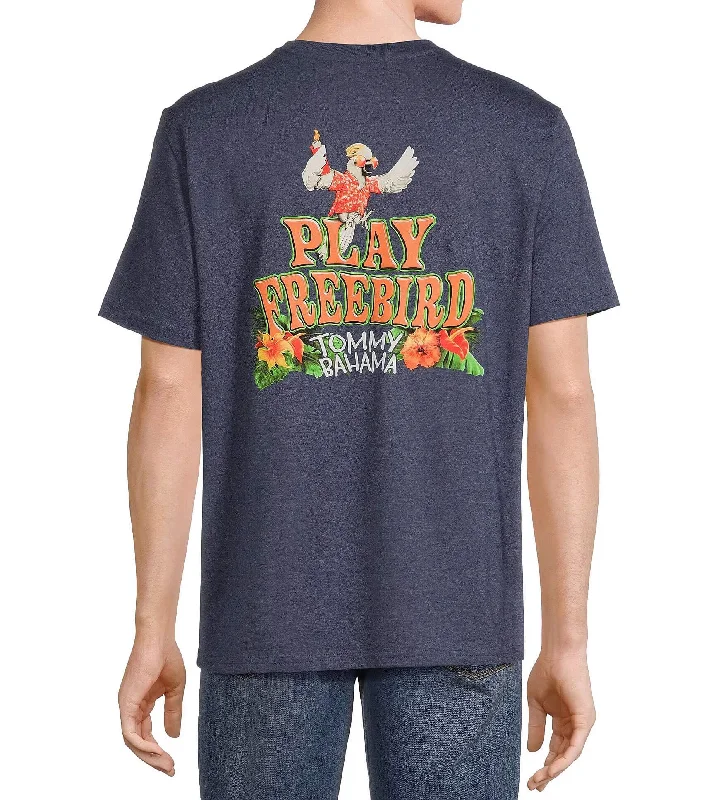 Tommy Bahama Play Freebird T-Shirt - Navy Heather Confident Men's High