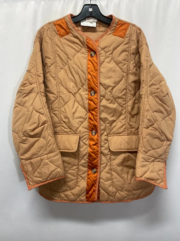 Coat Puffer & Quilted By Cmf In Beige, Size: M Cool Men's Distressed