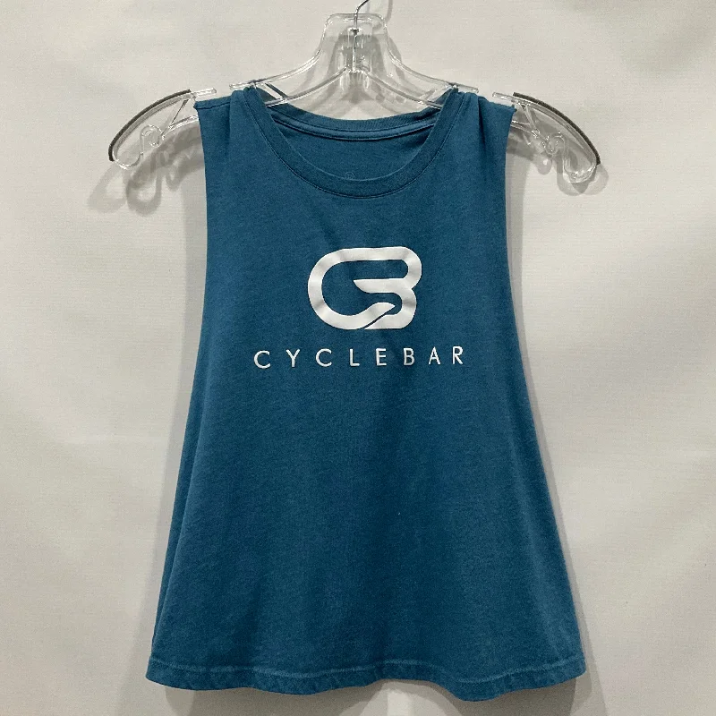 Blue Athletic Tank Top Cyclebar Size M Business