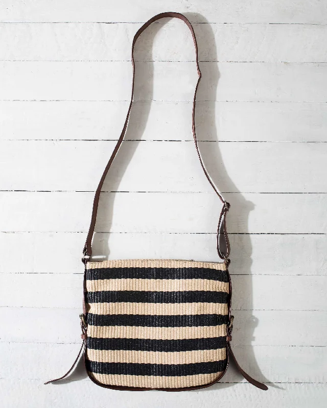 Stripe Crossbody Bag Cool Men's Distressed