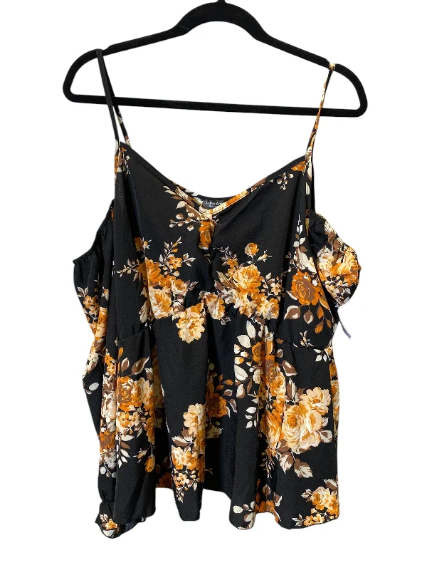 Top 3/4 Sleeve By Shein In Floral Print, Size: 2x Bohemian Men's Free