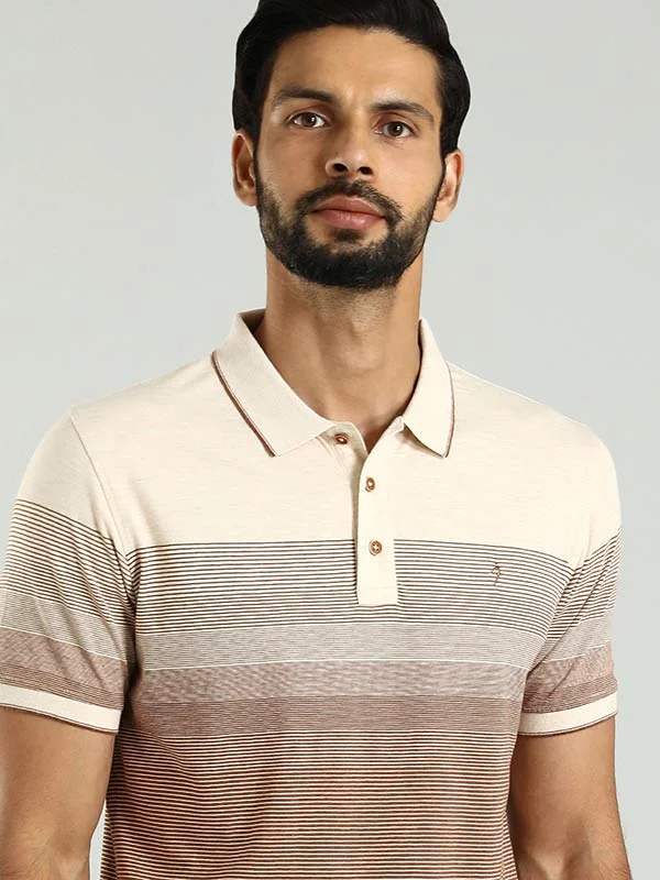 Men Striped Polo T-Shirt Business