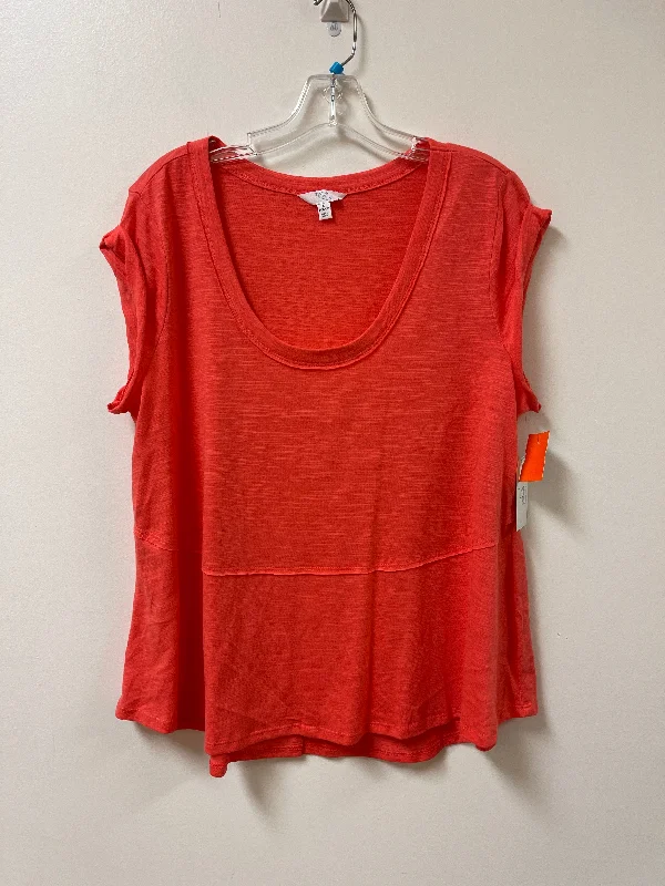 Top Short Sleeve By Time And Tru In Orange, Size: L Earthy Men's Sustainable 