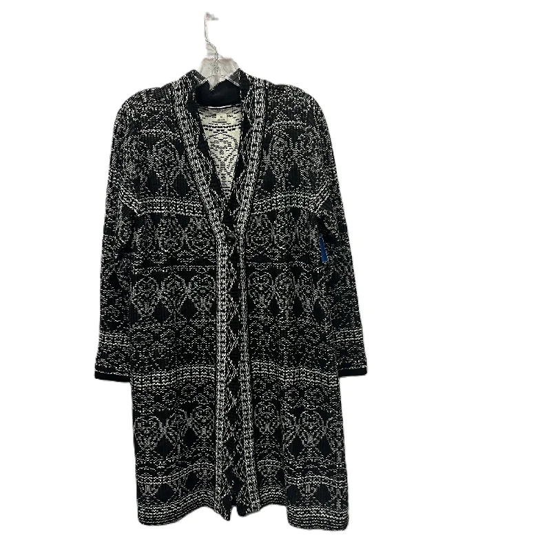 Sweater Cardigan By Style And Company In Black & White, Size: M Tough Men's Tactical