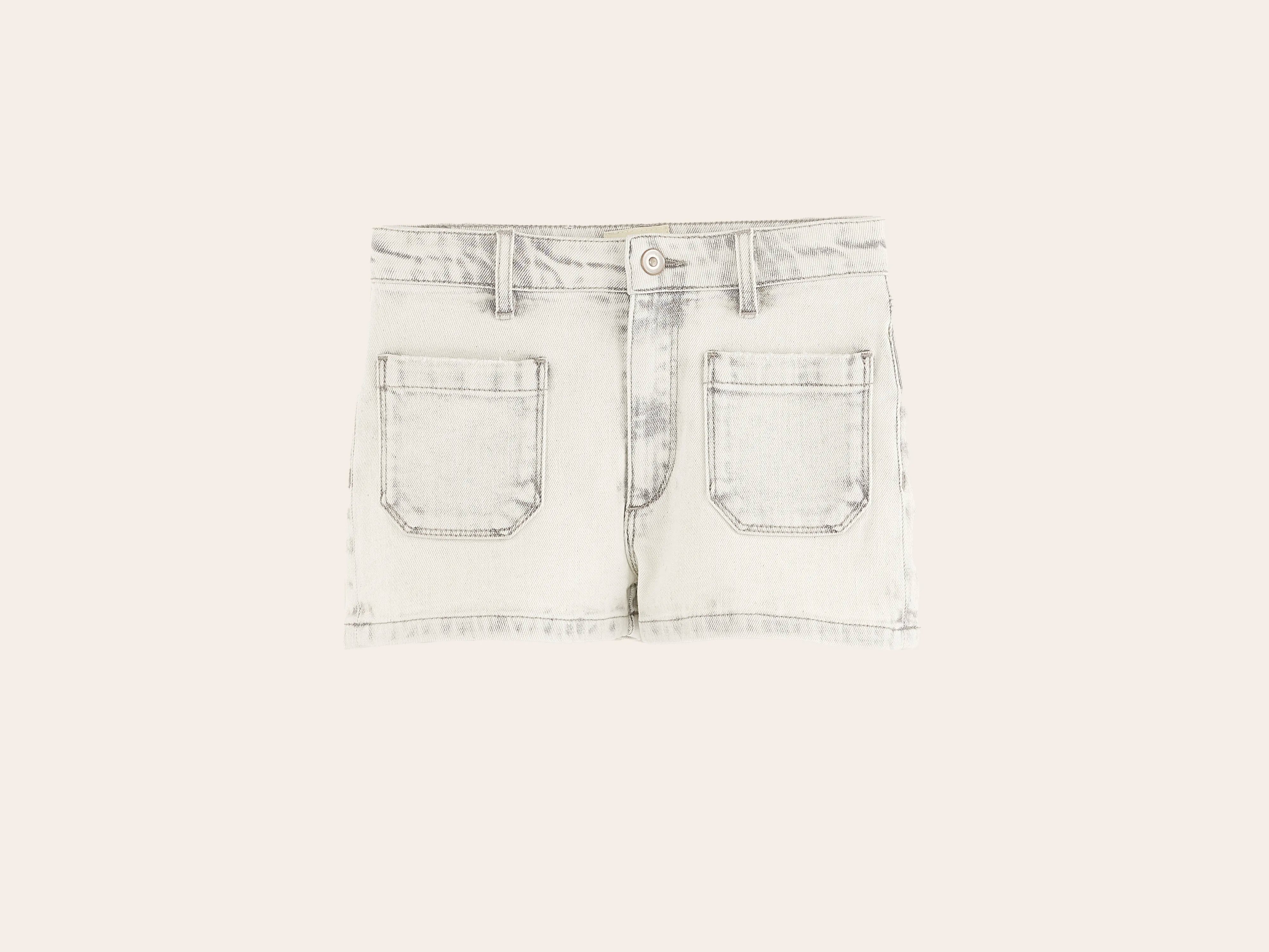 Preppy denim shorts (251 / G / GREY BLEACH) Earthy Men's Hemp