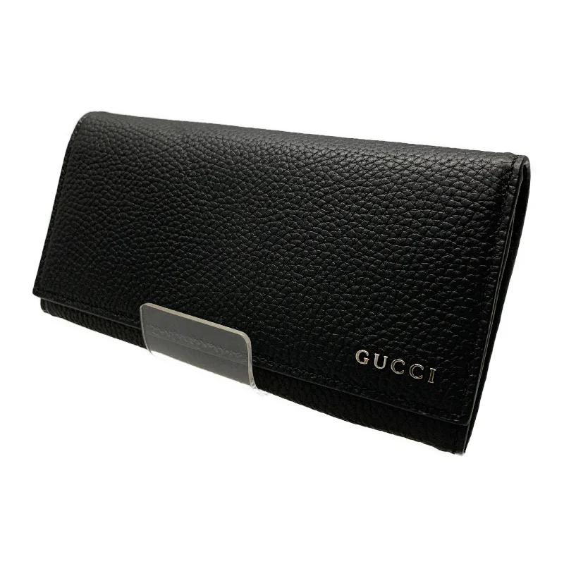 GUCCI/Long Wallet/Black/Leather/Monogram/771151 AABXM 1000 Elegant Men's Cashmere