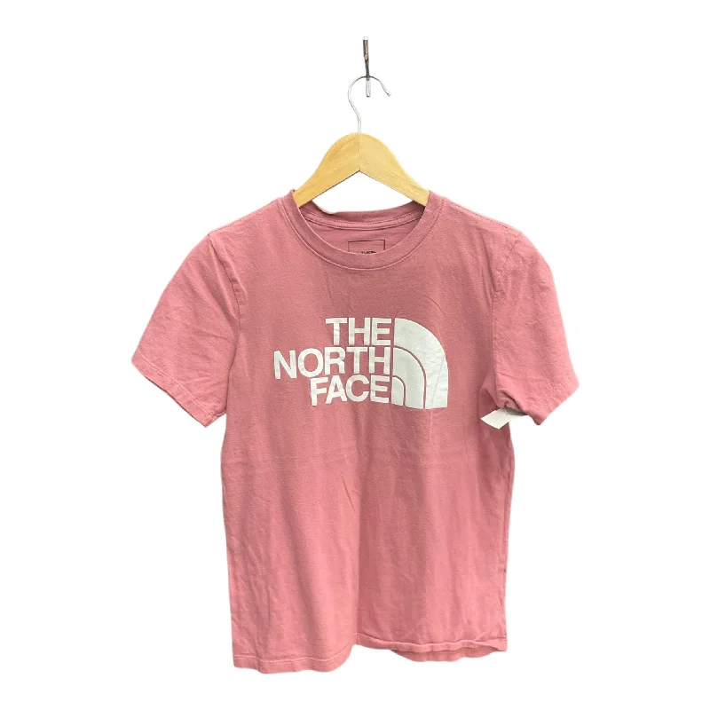 Athletic Top Short Sleeve By The North Face In Pink, Size: S Traditional Men's Wool