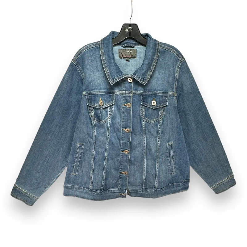 Jacket Denim By Torrid In Blue Denim, Size: 3x Street