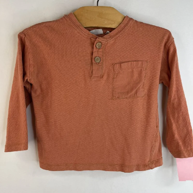 Size 18-24m: Zara Faded Red Long Sleeve Shirt Relaxed Men's Australian 