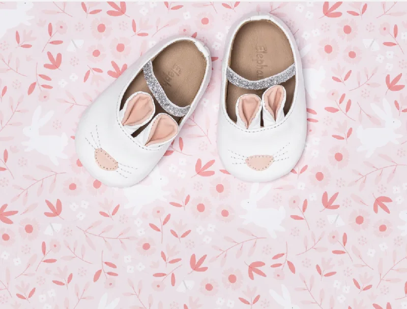 Bunny Sleeper in White Refined Men's Velvet