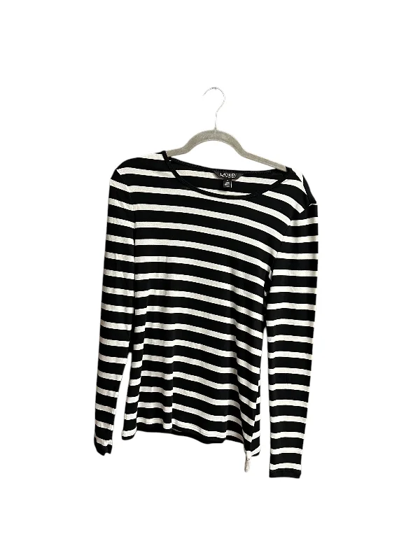 Top Long Sleeve By Lauren By Ralph Lauren In Striped Pattern, Size: M Artistic Men's Hand