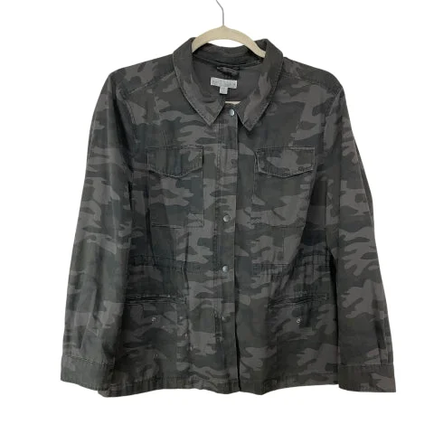 Jacket Denim By Boutique + In Camouflage Print, Size: 3x Sporty Men's Athleisure 