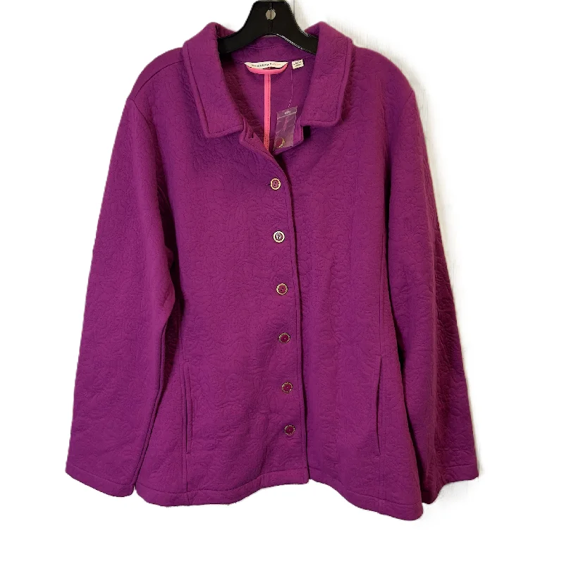 Jacket Other By Isaac Mizrahi Live Qvc In Purple, Size: 2x Sharp Men's Italian