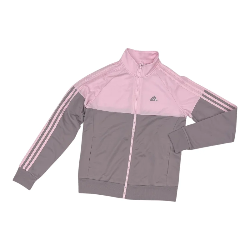 Athletic Jacket By Adidas In Pink, Size:S Refined Men's Velvet