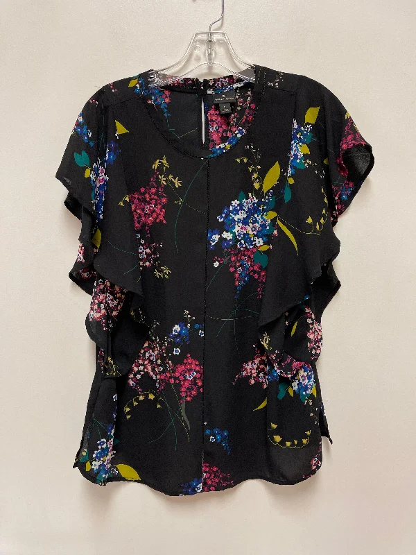 Top Short Sleeve By Worthington In Floral Print, Size: L Street