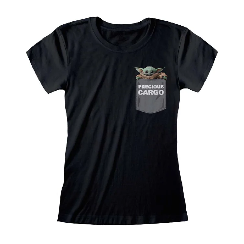 Star Wars The Mandalorian 'Precious Cargo' Pocket Women's T-Shirt Bold Men's Animal