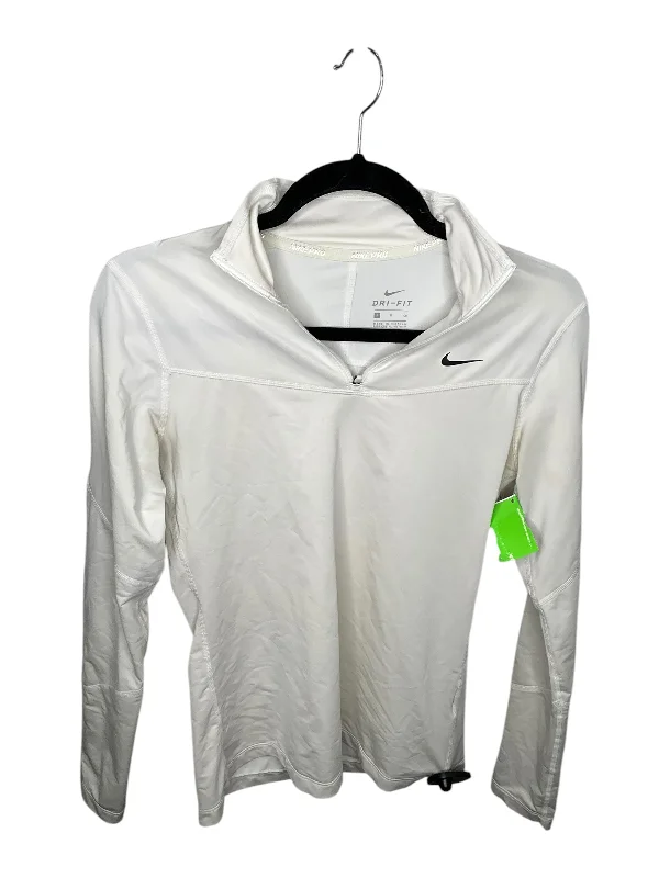 Athletic Jacket By Nike In White, Size: S Trendy Men's Scandinavian