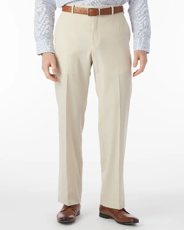 Ballin Pants - Dunhill Commuter Bi-Strech Gabardine - Cream Sporty Men's Athleisure 