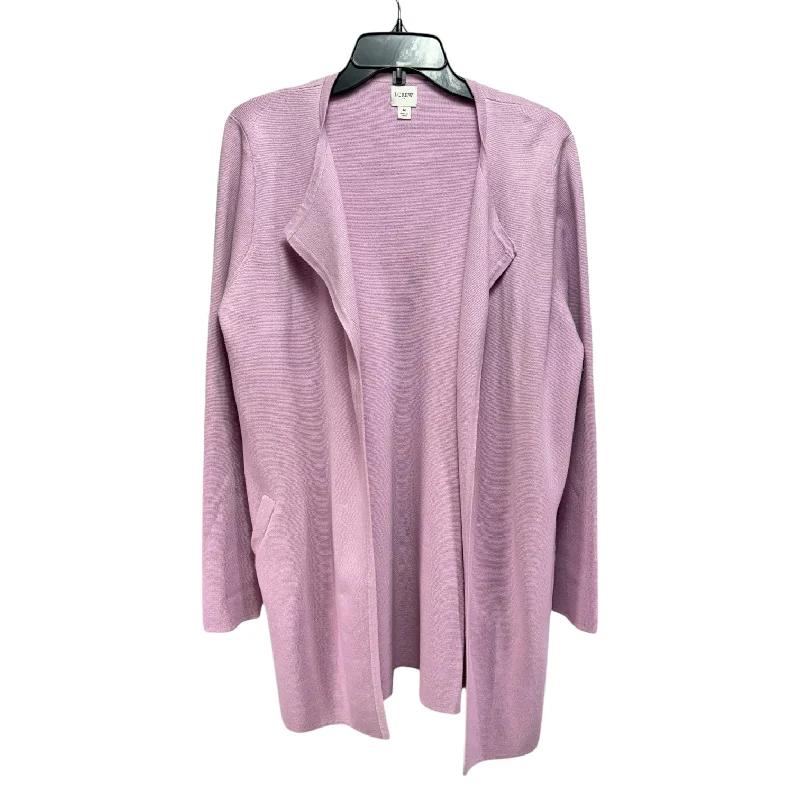 Sweater Cardigan By J. Crew In Pink, Size: M Refined Men's Velvet